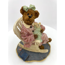 Load image into Gallery viewer, Boyds Bears - Momma McNewbear with Babkins Rock-A-Bye Baby, Bearstone Collection Figurine