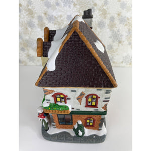Holiday Time Bakery Porcelain Lighted Christmas Village House