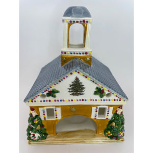 Spode World Of Christmas Town Hall Votive Tealight Candleholder