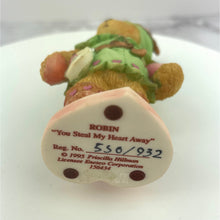 Load image into Gallery viewer, Cherished Teddies Robin You Steal My Heart Away by Enesco 1995 Pricilla Hillman