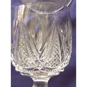 American Brilliant Period Coral Gables Pattern Aperitif Glasses, Set of 8 Cordial Stemware