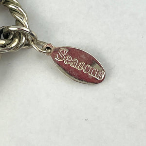 Holiday Statement Necklace Silver Spoon Art Jewelry Christmas Accessory