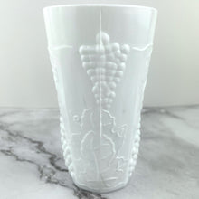 Load image into Gallery viewer, Indiana Glass Colony Harvest Milk Glass Grape and Leaf Tumblers 12oz Set of 4