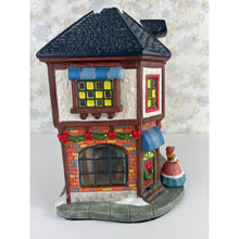 Load image into Gallery viewer, Holiday Time Christmas Porcelain Victorian Village Curiosity Shop Building