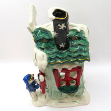 Load image into Gallery viewer, Blue Sky Clayworks Frosty’s Skate Rentals Heather Goldminc Tealight House Xmas