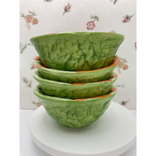 Load image into Gallery viewer, Springtime Serving Dessert/Berry Bowls with Carrot Motif, Easter Serving Decor