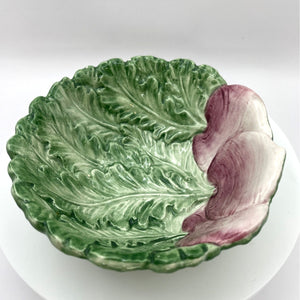 Vintage Fitz and Floyd Radish Bowl, Decorative Vegetable Pattern Serving Bowl