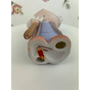 Vintage Bumpkins "Farmer Bumpkin" Ceramic Figurine with Pitchfork