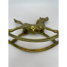 Load image into Gallery viewer, Vintage Solid Brass Rocking Horse Figurine