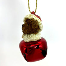 Load image into Gallery viewer, Boyds Bears Mini Red Jingle Bell Santa Bear Ornament