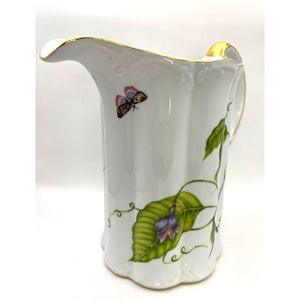Fine Porcelain Water Pitcher by I. GODINGER & CO. Jardin Botanical Pattern