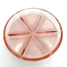Load image into Gallery viewer, Vintage Handblown Pink Depression Glass Coasters, Set of 3 Pink Glass Trinket Ring Dishes