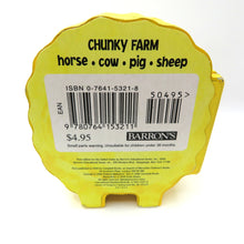 Load image into Gallery viewer, Chunky Farm Book Sheep Shape 2000 Barrons Board Book Toddlers Animals Googly Eye