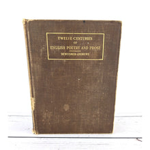 Load image into Gallery viewer, Antique Book - Twelve Centuries of English Poetry and Prose 1910