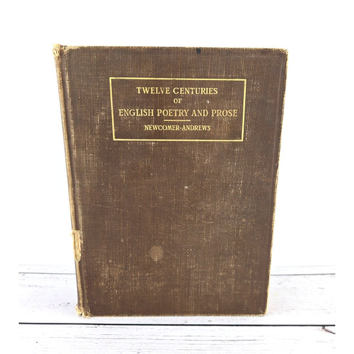 Antique Book - Twelve Centuries of English Poetry and Prose 1910