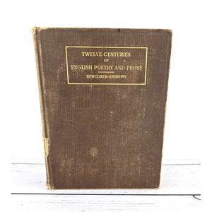 Antique Book - Twelve Centuries of English Poetry and Prose 1910