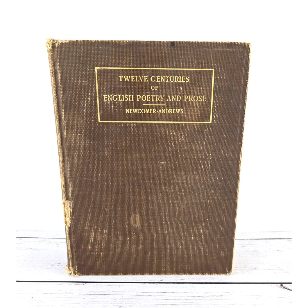 Antique Book - Twelve Centuries of English Poetry and Prose 1910