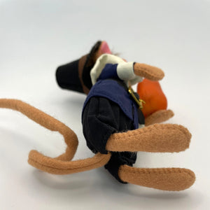Annalee Thanksgiving Pilgrim Boy Mouse Holding Pumpkin Collectible Doll