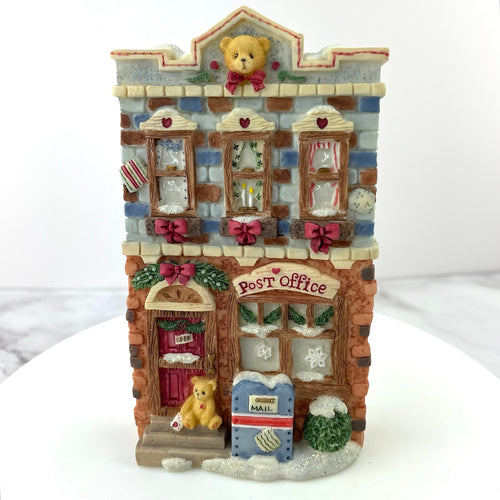 Cherished Teddies Neighborhood Winter Post Office 352675 Christmas Holiday Decor