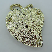 Load image into Gallery viewer, Vtg Velvet Heart Hat Pin Cushion Gold Trim Vanity Decor Romantic Boudoir Display