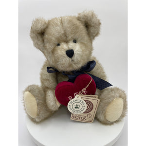Boyd's Bear With "BEAR HUGS" Red Heart Pillow, Huggabee Stuffed Plush Toy