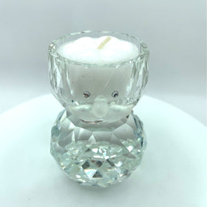 Crystal Snowman Votive Candle Holder - Holiday Christmas Decor