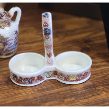 Load image into Gallery viewer, 1960&#39;S NASCO Mountain Woodland Salt &amp; Pepper Shaker with Caddie