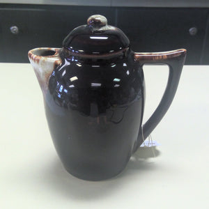 Vintage Pfaltzgraff Oil Cruet, Handled Gourmet Brown Drip Glaze
