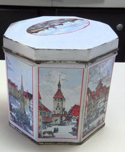 Load image into Gallery viewer, Vintage German Gingerbread Tin Nurnberger Schumann Octagonal Lidded Box