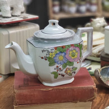 Load image into Gallery viewer, Vintage Mid-Century Lusterware Floral Teapot Made in Japan