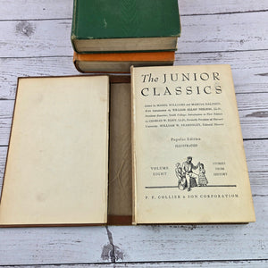 Vtg Collier's Junior Classics Volumes 6,7,8 and 9 Set of 4
