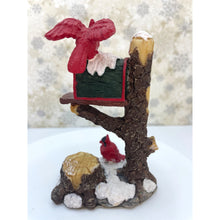 Load image into Gallery viewer, Winter Mailbox Figurine with Cardinals - Polystone Christmas Decoration, Holiday Decor