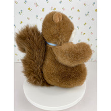 Load image into Gallery viewer, Hallmark Plush Selby Squirrel Stuffed Animal Soft Toy Brown with Blue Ribbon and Original Tag
