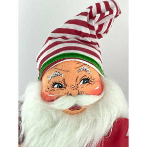 Annalee 12" Santa in Pajamas Doll Christmas Claus with Hot Water Bottle Figurine