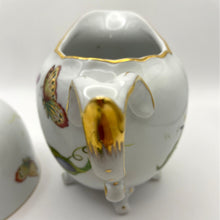 Load image into Gallery viewer, Porcelain I. Godinger Cream and Sugar Jardin Pattern