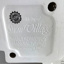 Load image into Gallery viewer, Dept 56 Harley Davidson Manufacturing Snow Village Porcelain Building