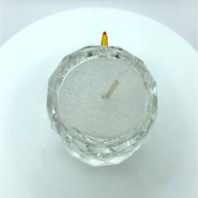 Load image into Gallery viewer, Crystal Snowman Votive Candle Holder with Carrot Nose - Holiday Christmas Decor