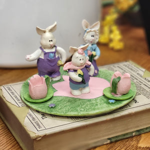 Vintage Easter Tea Set, Home Accents Collection Mini Bunny Tea Set