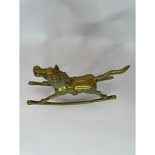 Load image into Gallery viewer, Vintage Solid Brass Rocking Horse Figurine