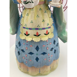 Classic Treasures Tea Time Angel, Collectable Winter Season Angel Figurine