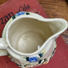 Load image into Gallery viewer, Beautiful Stoneware Pitcher with Raised Foral Garland