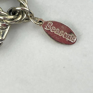 Holiday Statement Necklace Silver Spoon Art Jewelry Christmas Accessory