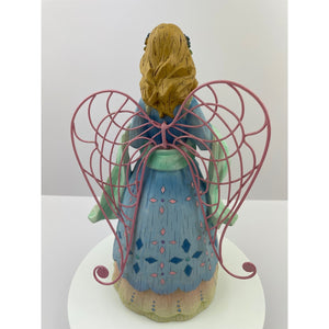 Classic Treasures Tea Time Angel, Collectable Winter Season Angel Figurine