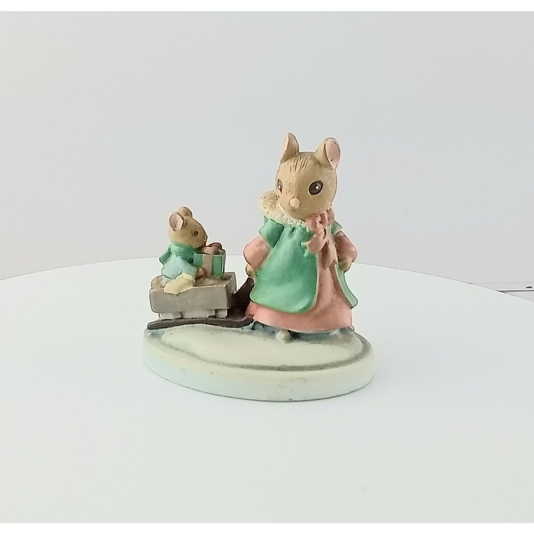 Avon Miniature Forest Friends Mice Figurine
