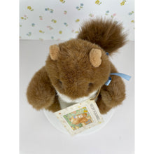 Load image into Gallery viewer, Hallmark Plush Selby Squirrel Stuffed Animal Soft Toy Brown with Blue Ribbon and Original Tag