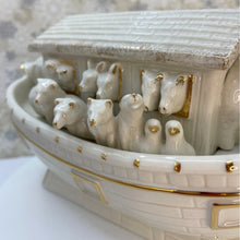 Load image into Gallery viewer, Mikasa Holiday Elegance Noah&#39;s Ark Porcelain Figurine with Gold Trim