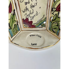 Load image into Gallery viewer, Blue Sky Clayworks Angels of Light T-Lite/Tealight Ceramic Candleholder, Angel Blessing Candle Stand by Heather Goldminc