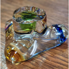 Load image into Gallery viewer, MCM Tricolor Murano Style Glass Cigar Ashtray