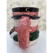 Load image into Gallery viewer, Rose Garden Dolomite Snowman Cocoa Coffee Mug