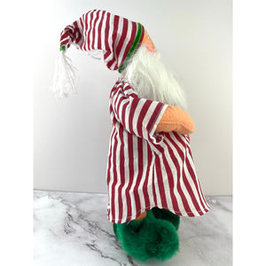 Annalee 12" Santa in Pajamas Doll Christmas Claus with Hot Water Bottle Figurine